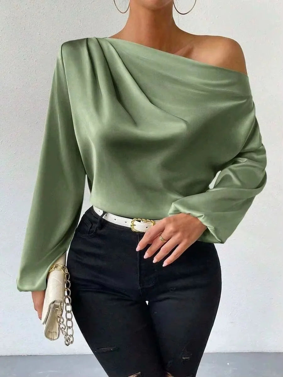 Blusa Elegante a Maniche Lunghe